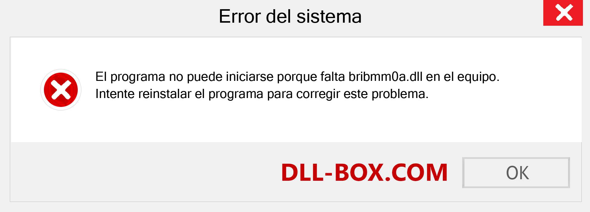 ¿Falta el archivo bribmm0a.dll ?. Descargar para Windows 7, 8, 10 - Corregir bribmm0a dll Missing Error en Windows, fotos, imágenes